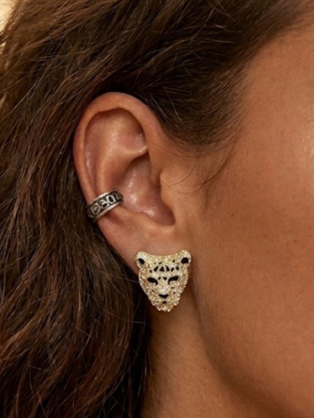 🔴SALE🔴 Black and Gold Leopard Earrings